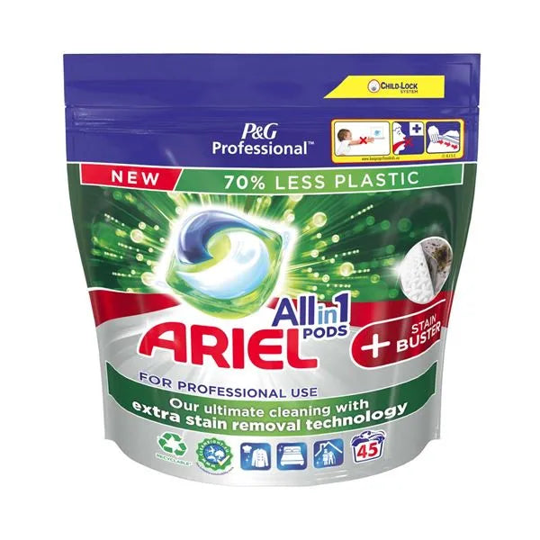 Ariel Liquid Pod Stain Buster 45 Washes – jacssupplies