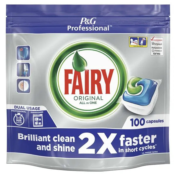 Fairy 'Original' Dishwasher All-in-One Capsules - Pack of 100