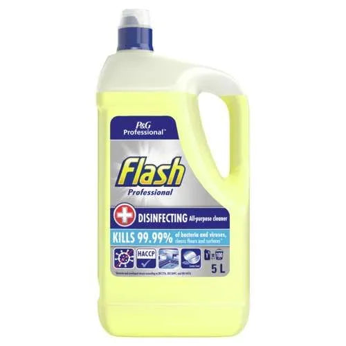 Flash Lemon Label Flash 'Lemon' All Purpose Cleaner Disinfectant - 5L - P&G Professional ...
