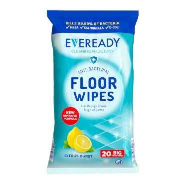 Eveready 'Citrus' Anti-Bac Floor Wipes - Pack of 20